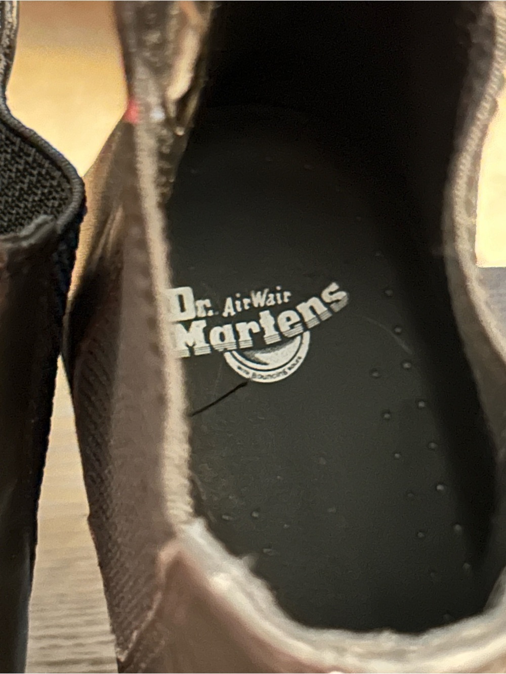 Dr. Martens Black Leather Chelsea Boots with Yellow Stitching - Picture 9 of 10